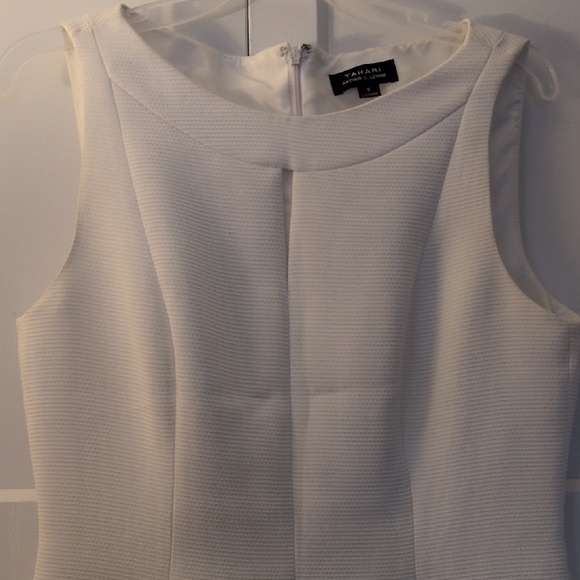 NWOT Tahari AurtherS.Levine Ivory Mini Dress - Picture 3 of 9